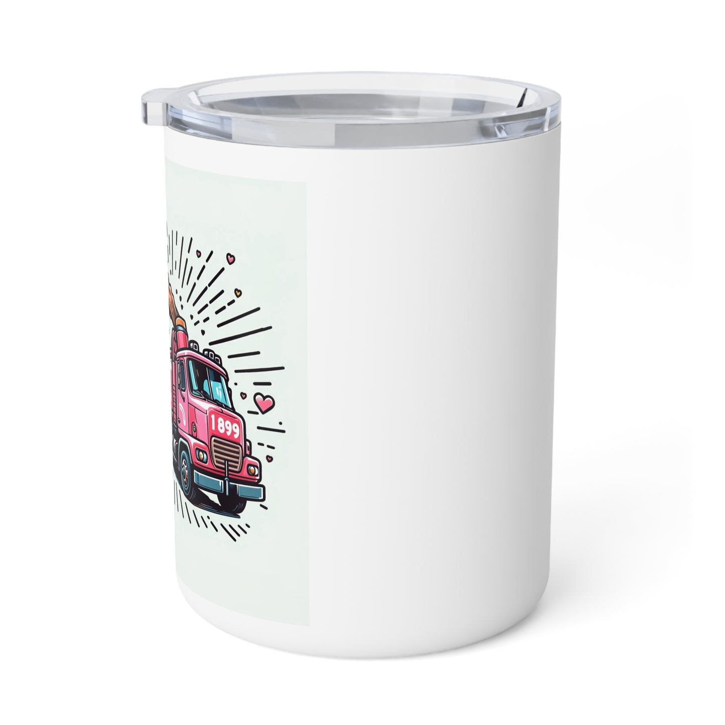 Cute Insulated Coffee Mug with Ice Cream Truck Design - Perfect Gift for Foodies