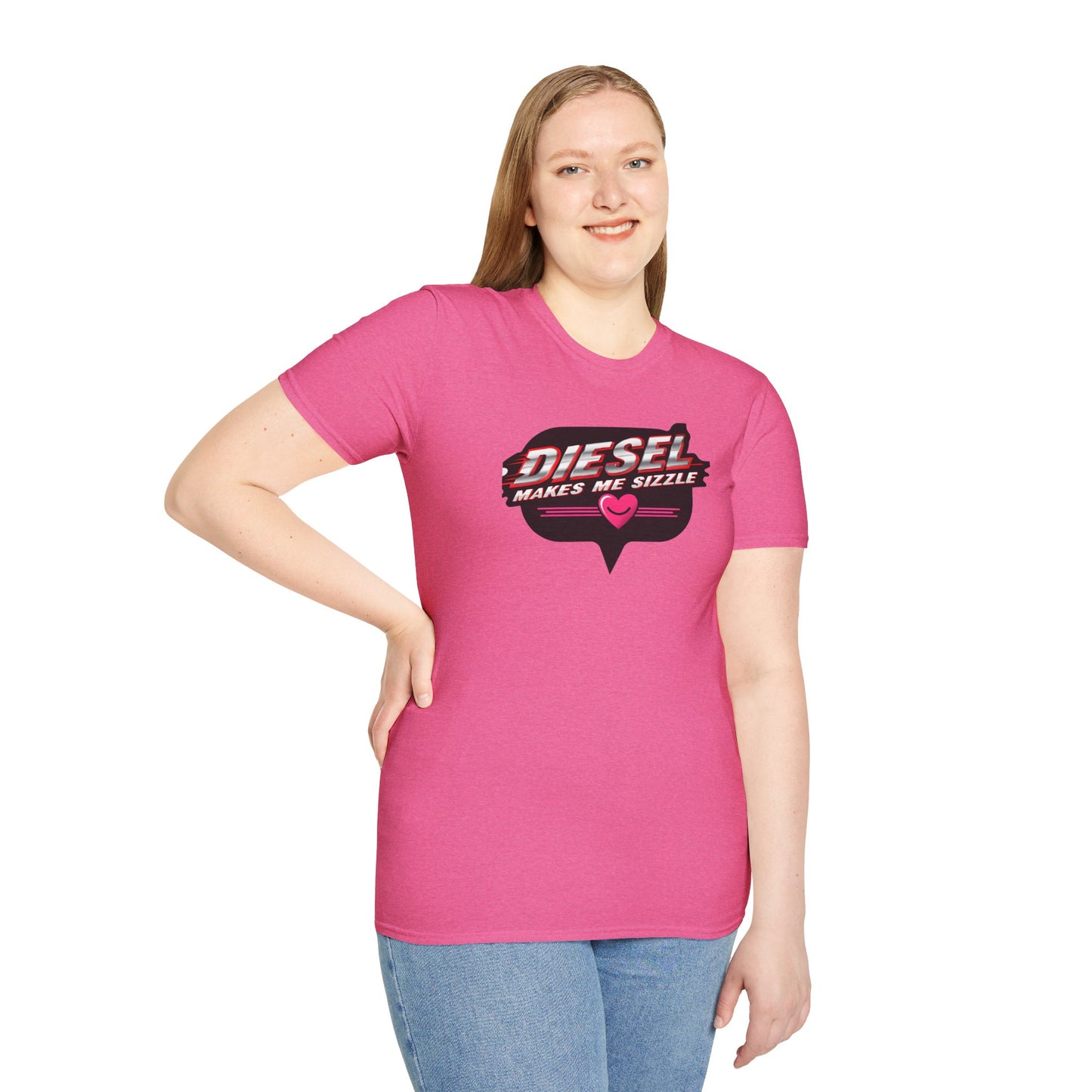 Diesel Makes Me Sizzle Unisex Softstyle T-Shirt - Cool Casual Wear for Diesel Lovers