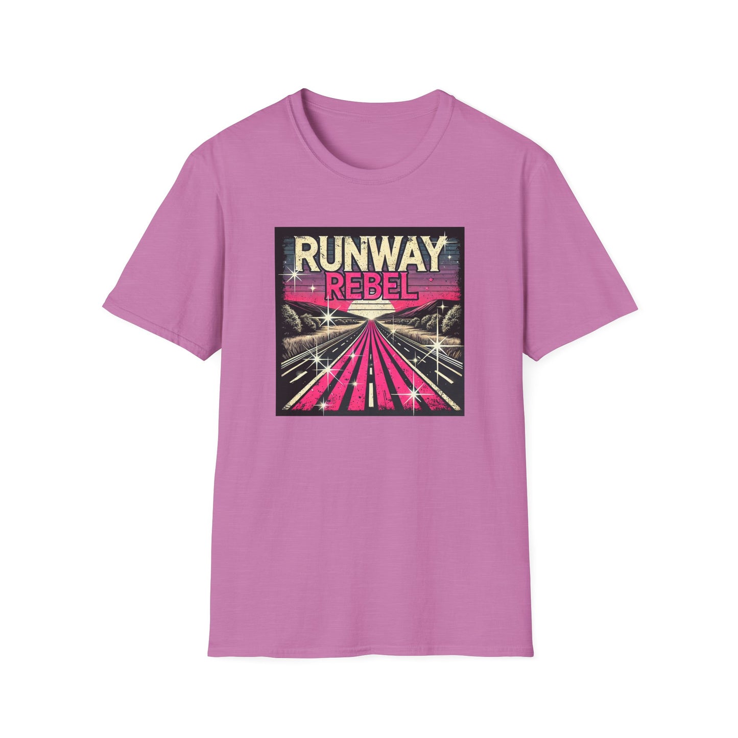 Runway Rebel Graphic T-Shirt - Unisex Softstyle Tee