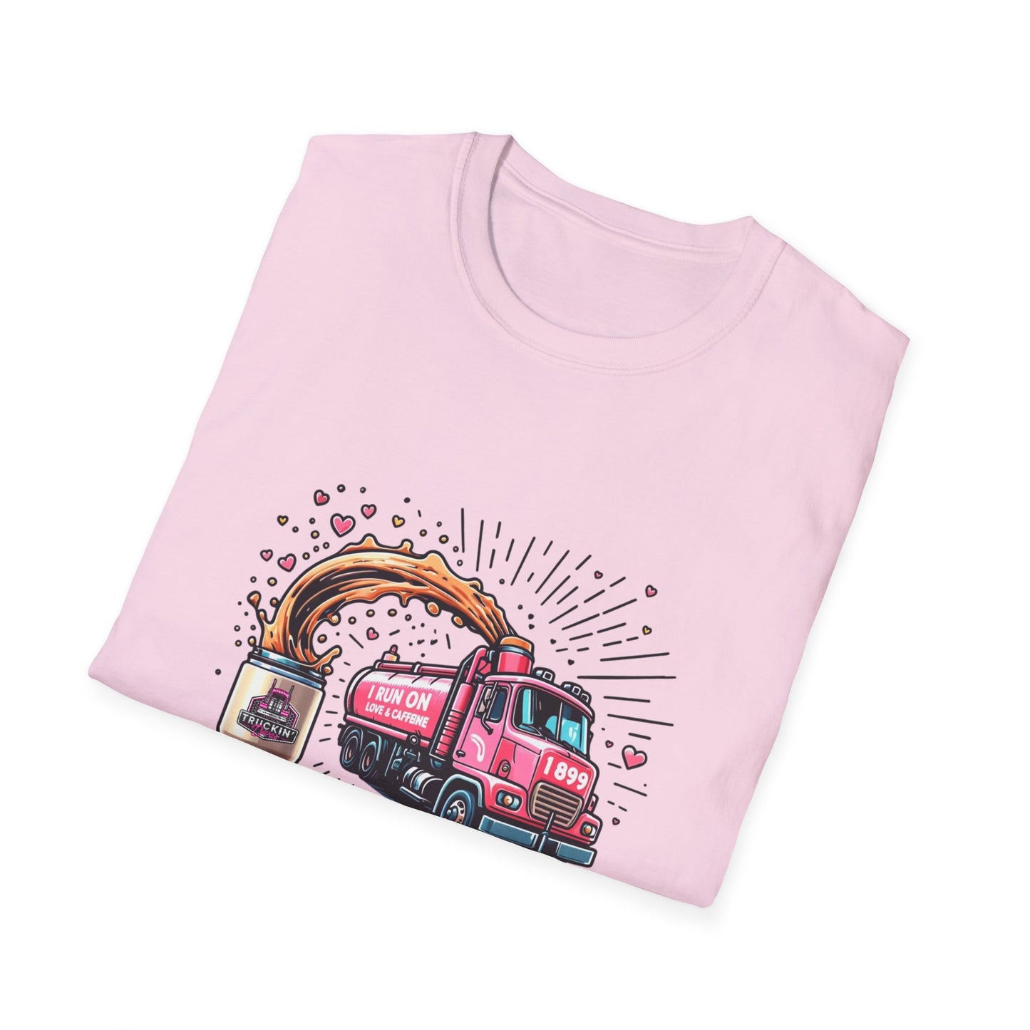 Funny Coffee Truck Unisex Softstyle T-Shirt - Perfect for Coffee Lovers