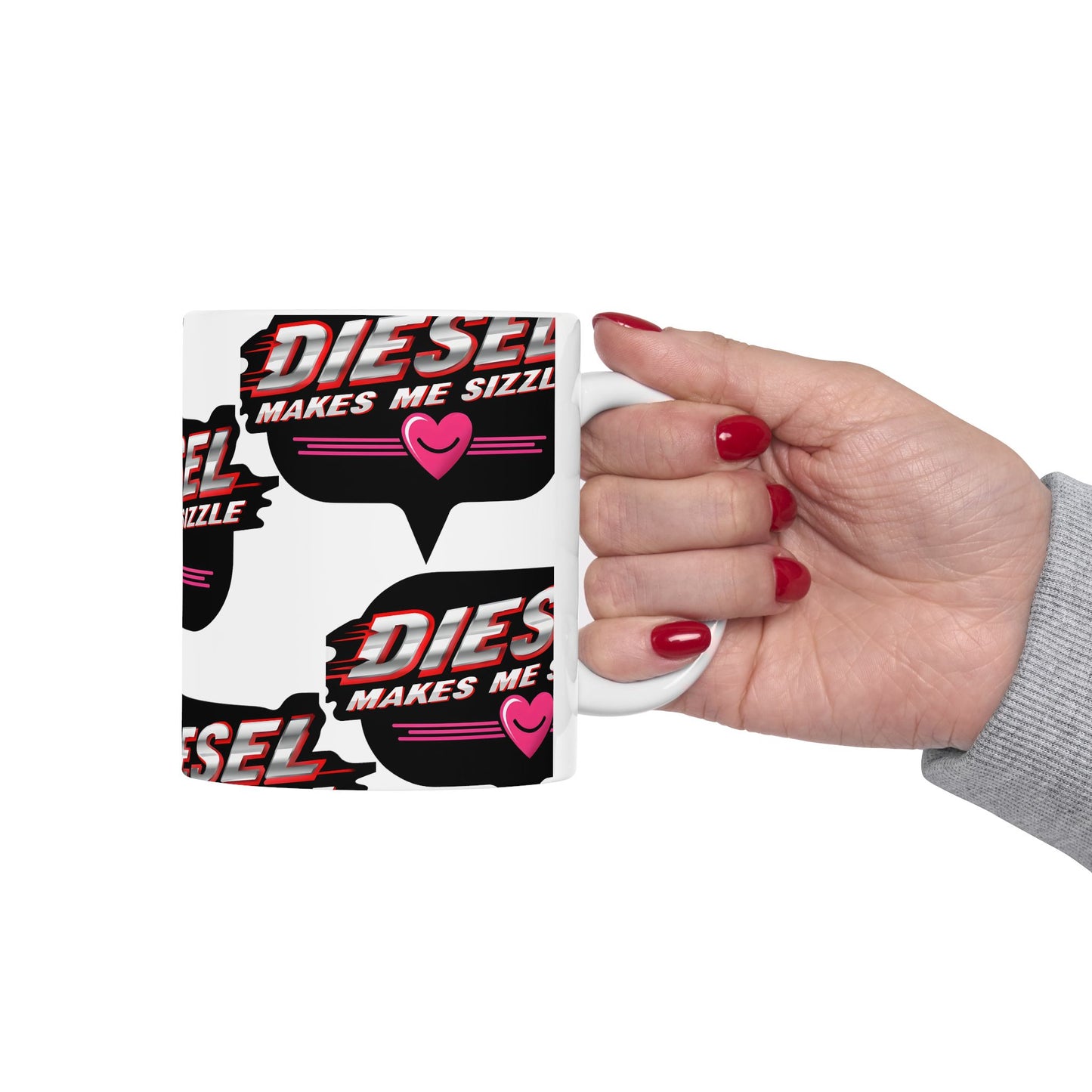 Diesel Makes Me Sizzle Ceramic Mug - Fun & Trendy Coffee Cup for Diesel Lovers