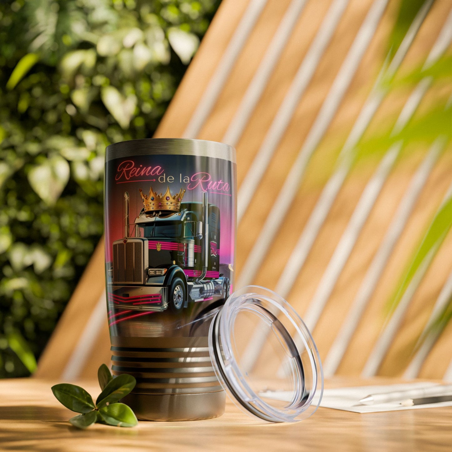 Reina de la Ruta Trucking Tumbler - 20oz Adventure Travel Mug