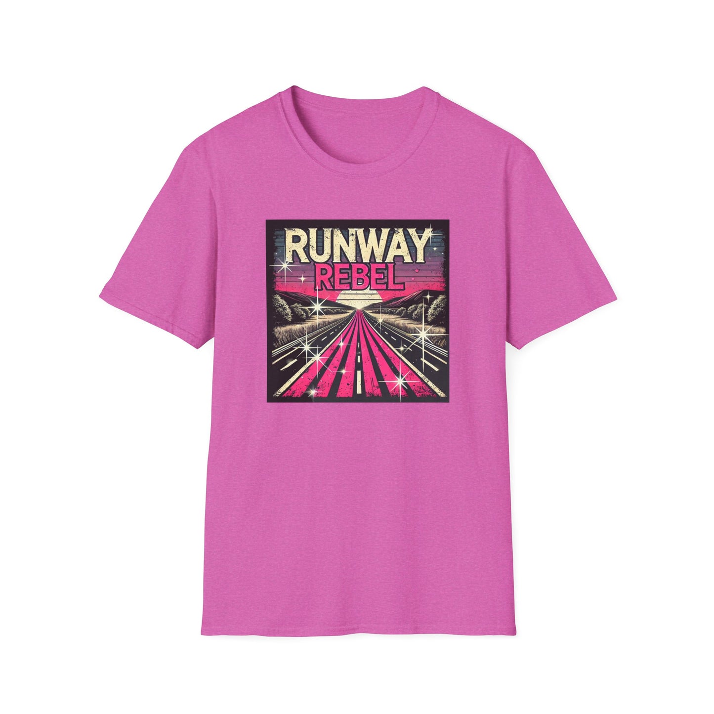 Runway Rebel Graphic T-Shirt - Unisex Softstyle Tee