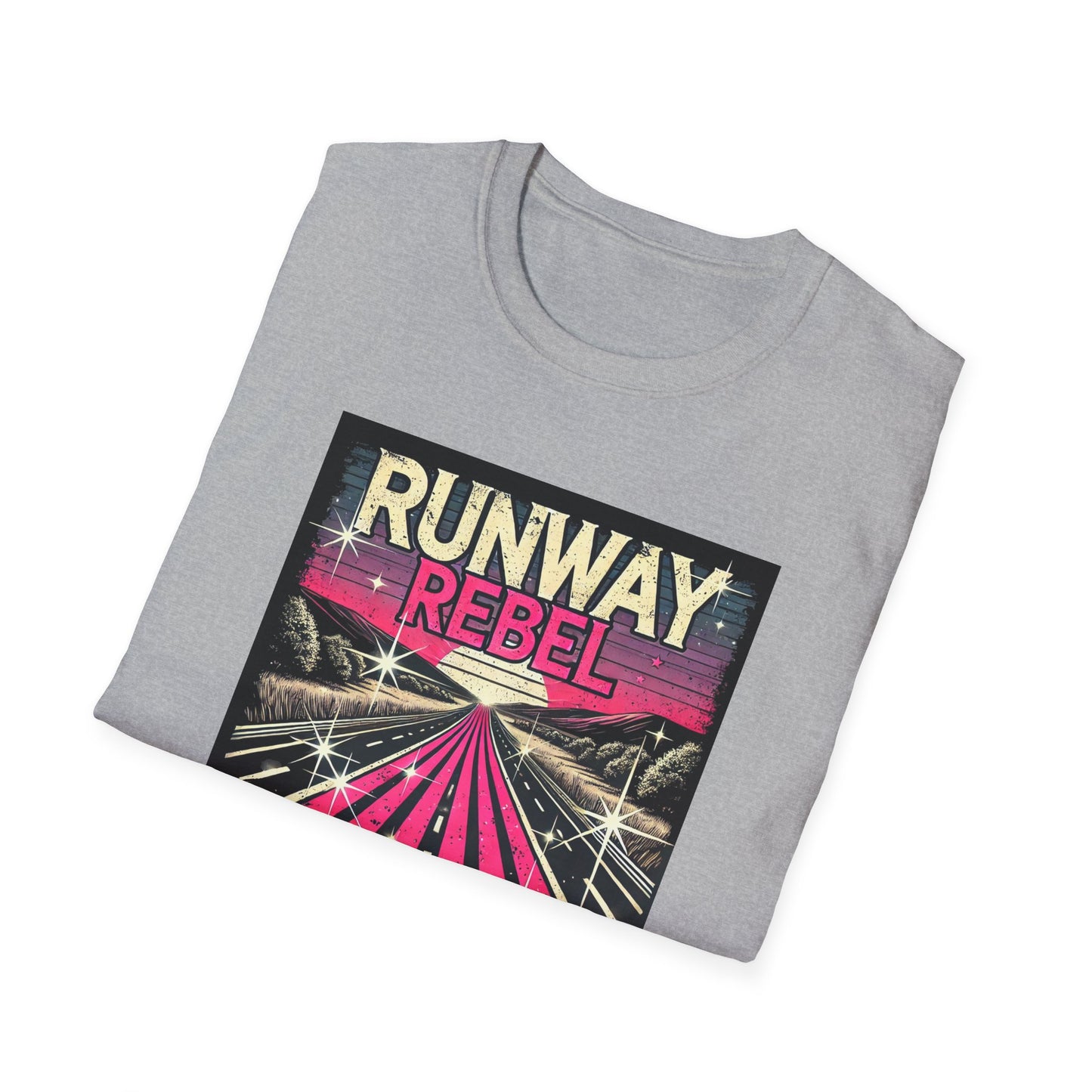Runway Rebel Graphic T-Shirt - Unisex Softstyle Tee