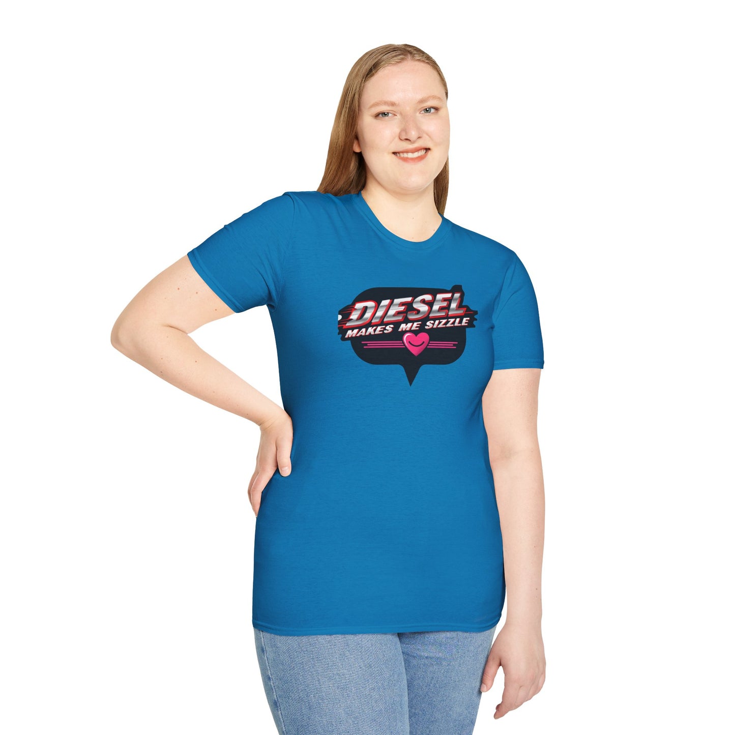 Diesel Makes Me Sizzle Unisex Softstyle T-Shirt - Cool Casual Wear for Diesel Lovers