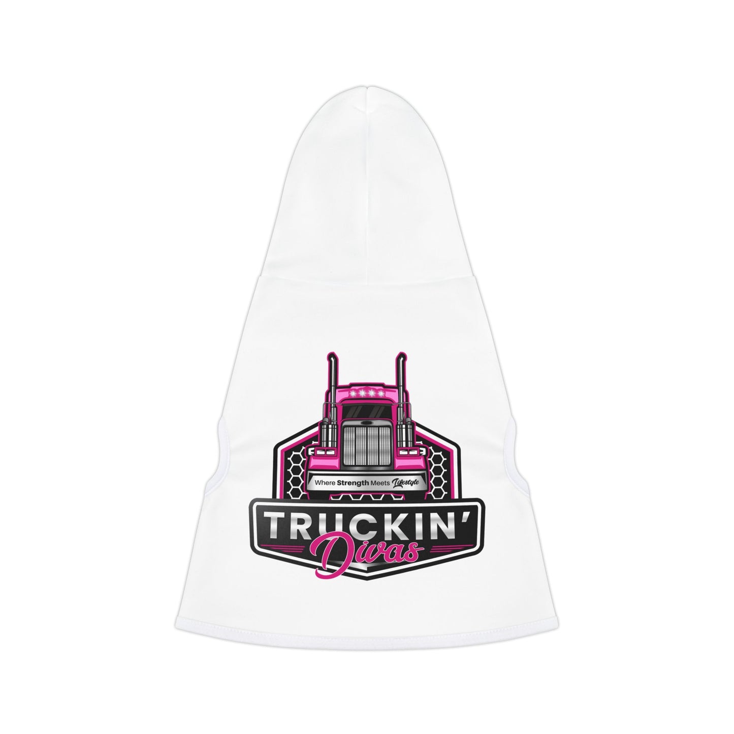 Signature Truckin Divas Pet Hoodie - Black or White Rib Color Options