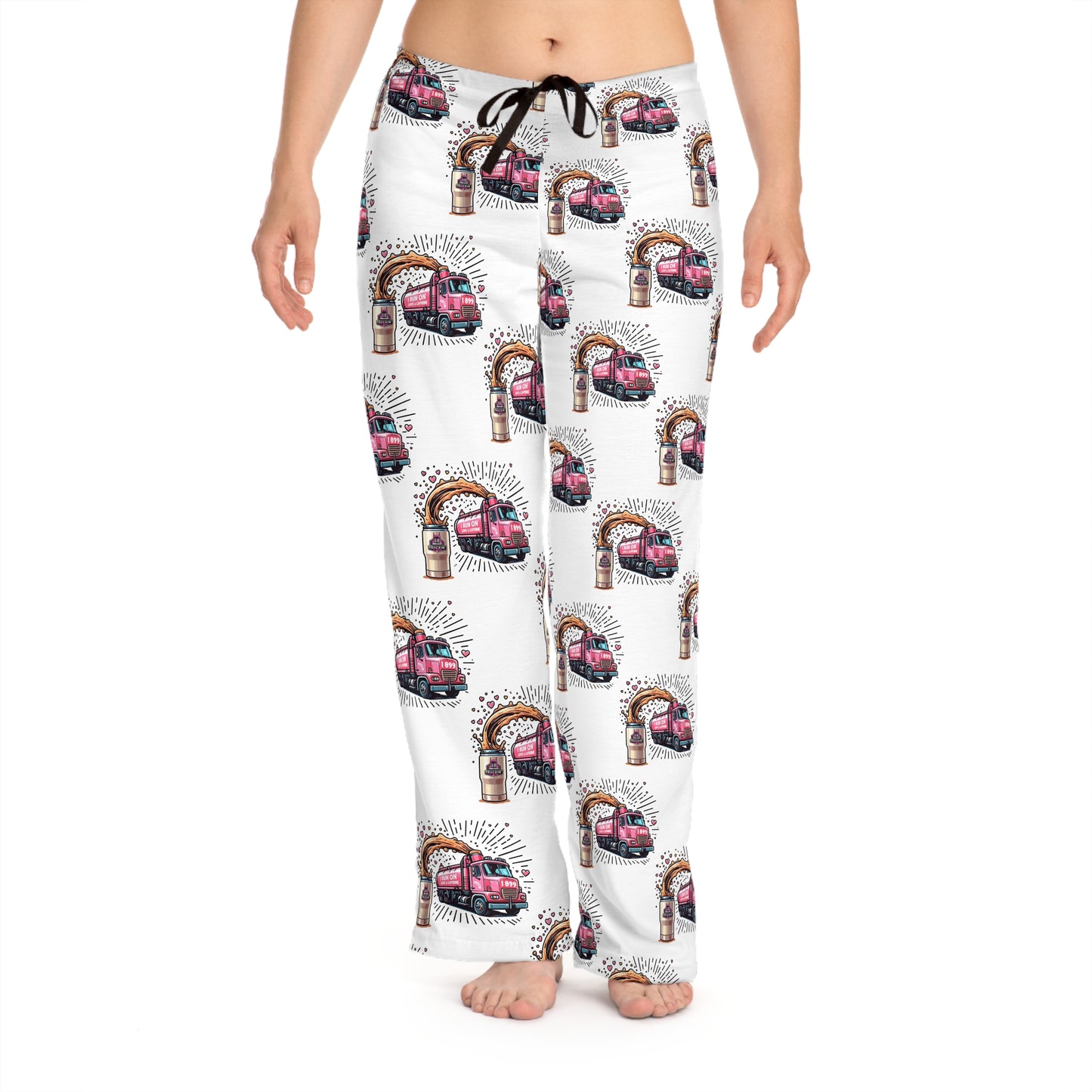 Cozy Women's Pajama Pants with Vintage Car Design - Perfect for Relaxation and Gift Giving