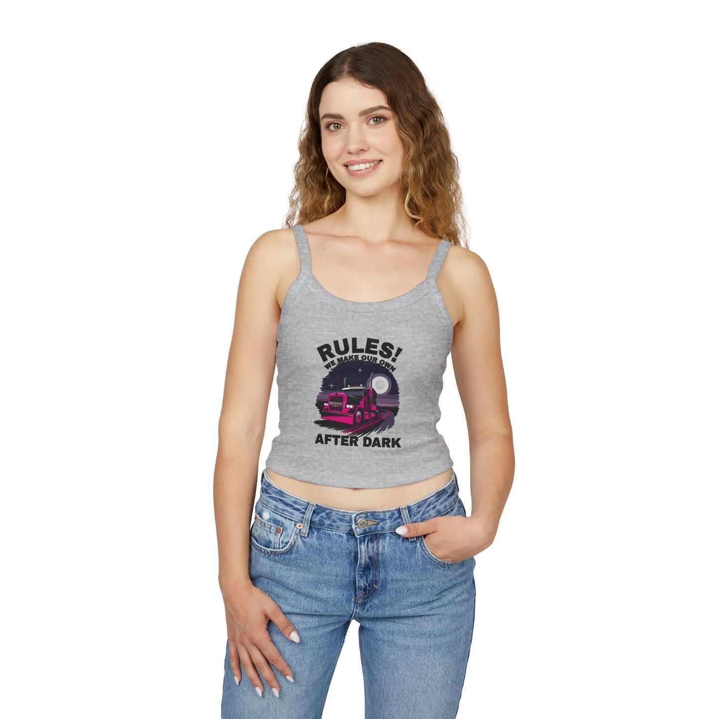 Retro Truck Rules Spaghetti Strap Tank Top for Women