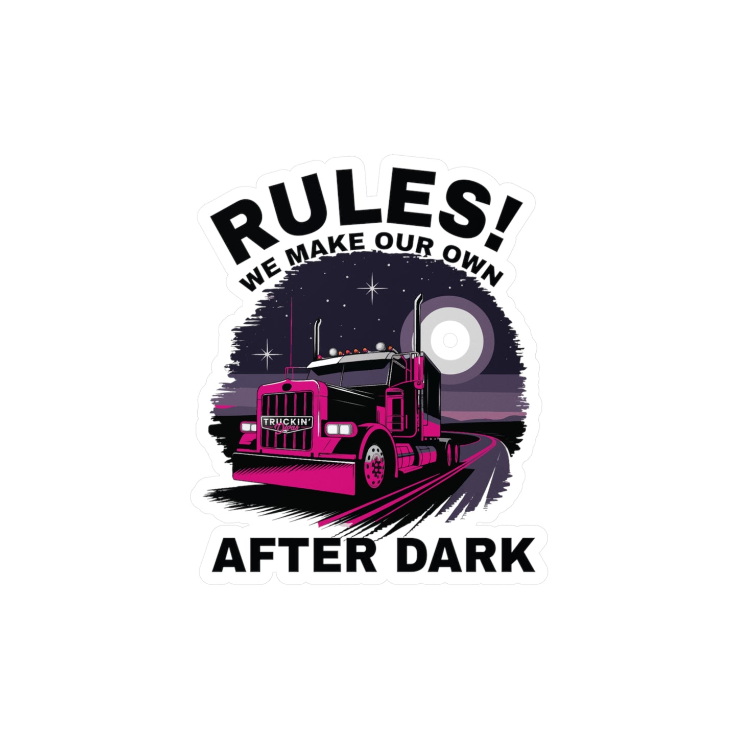 Rules Vinyl Decal