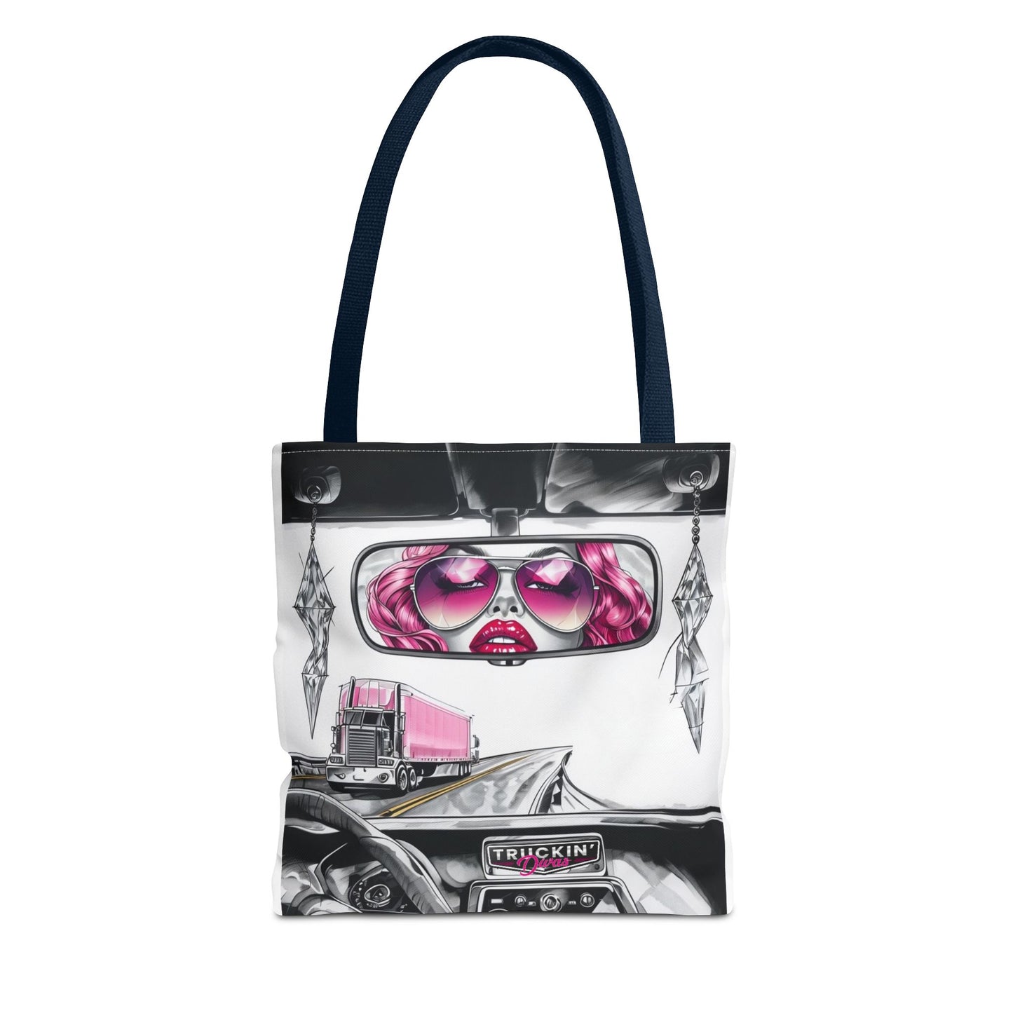 Glam Tote Bag - Diva Rear View Mirror Design