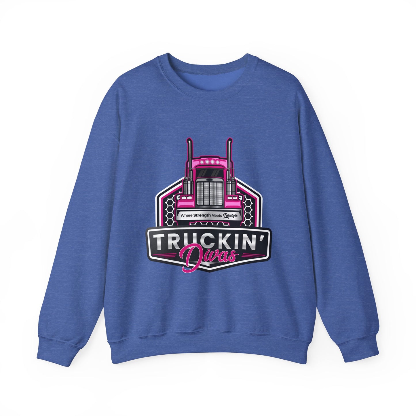 Signature Truckin' Divas Unisex Heavy Blend™ Crewneck Sweatshirt