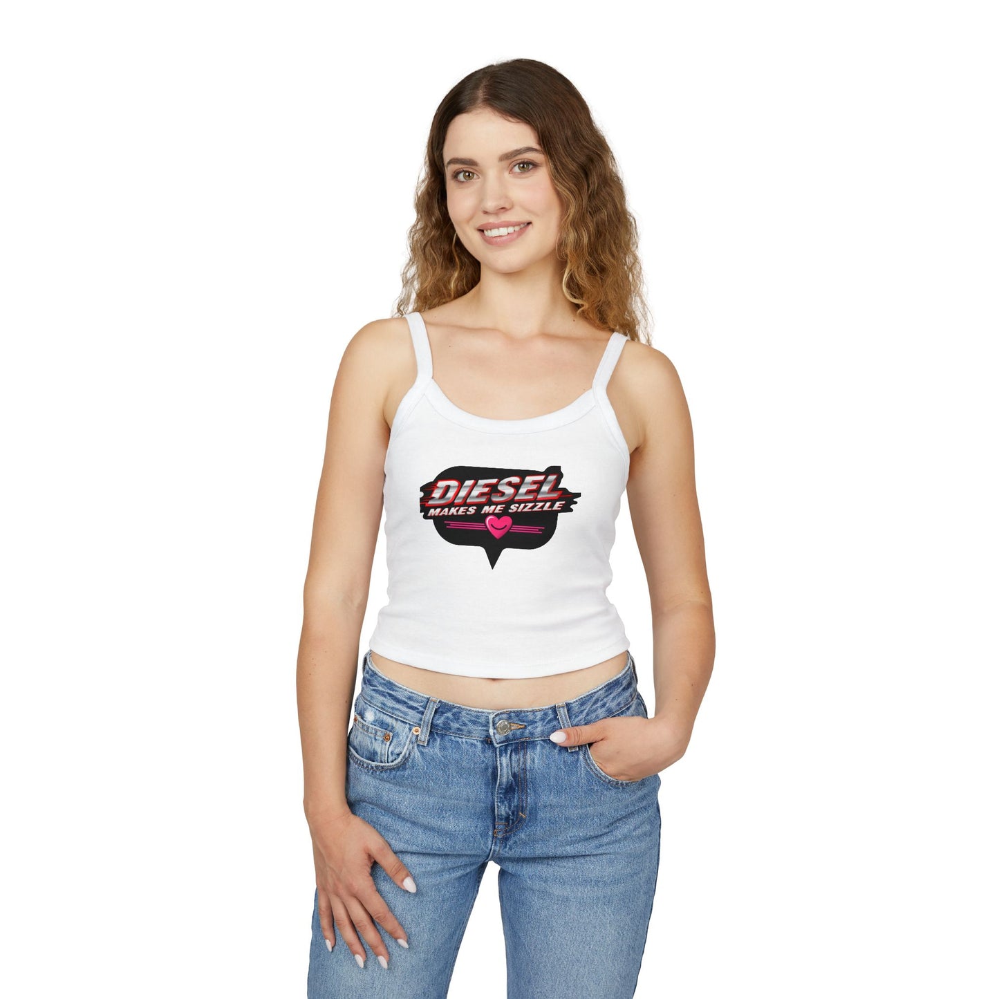 Diesel Makes Me Sizzle Women's Spaghetti Strap Tank Top