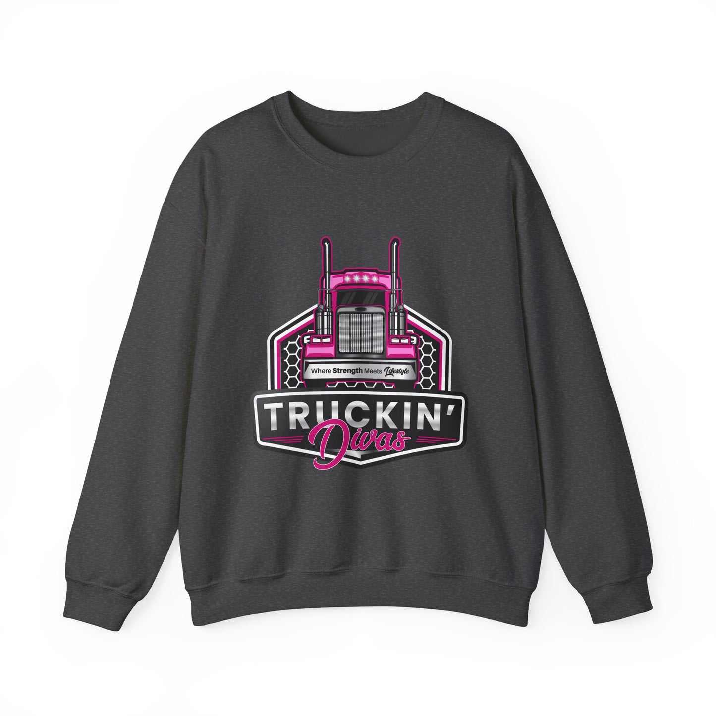 Signature Truckin' Divas Unisex Heavy Blend™ Crewneck Sweatshirt