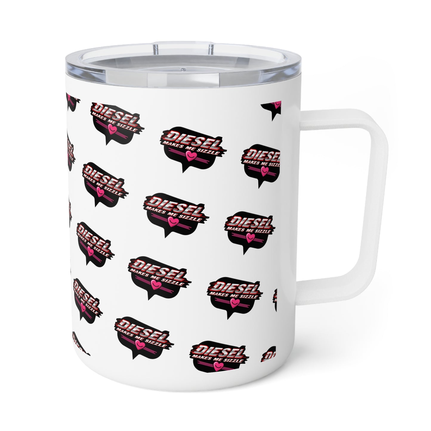 Diesel Love Insulated Coffee Mug - 10oz | Stylish Travel Mug for Coffee Lovers
