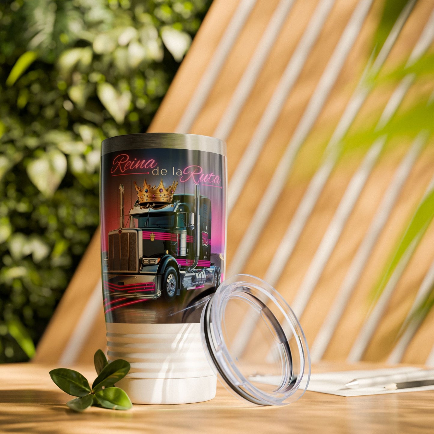 Reina de la Ruta Trucking Tumbler - 20oz Adventure Travel Mug