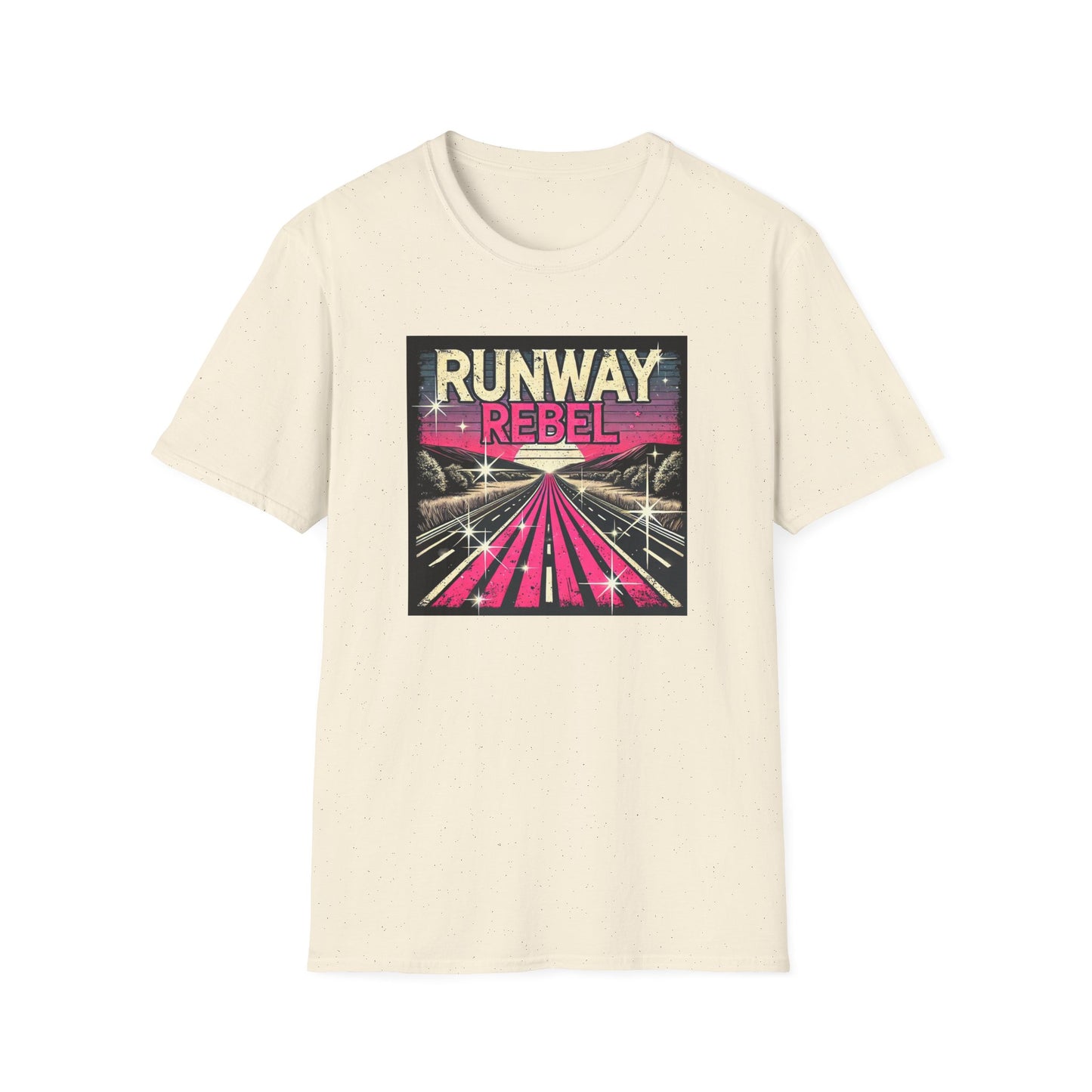Runway Rebel Graphic T-Shirt - Unisex Softstyle Tee