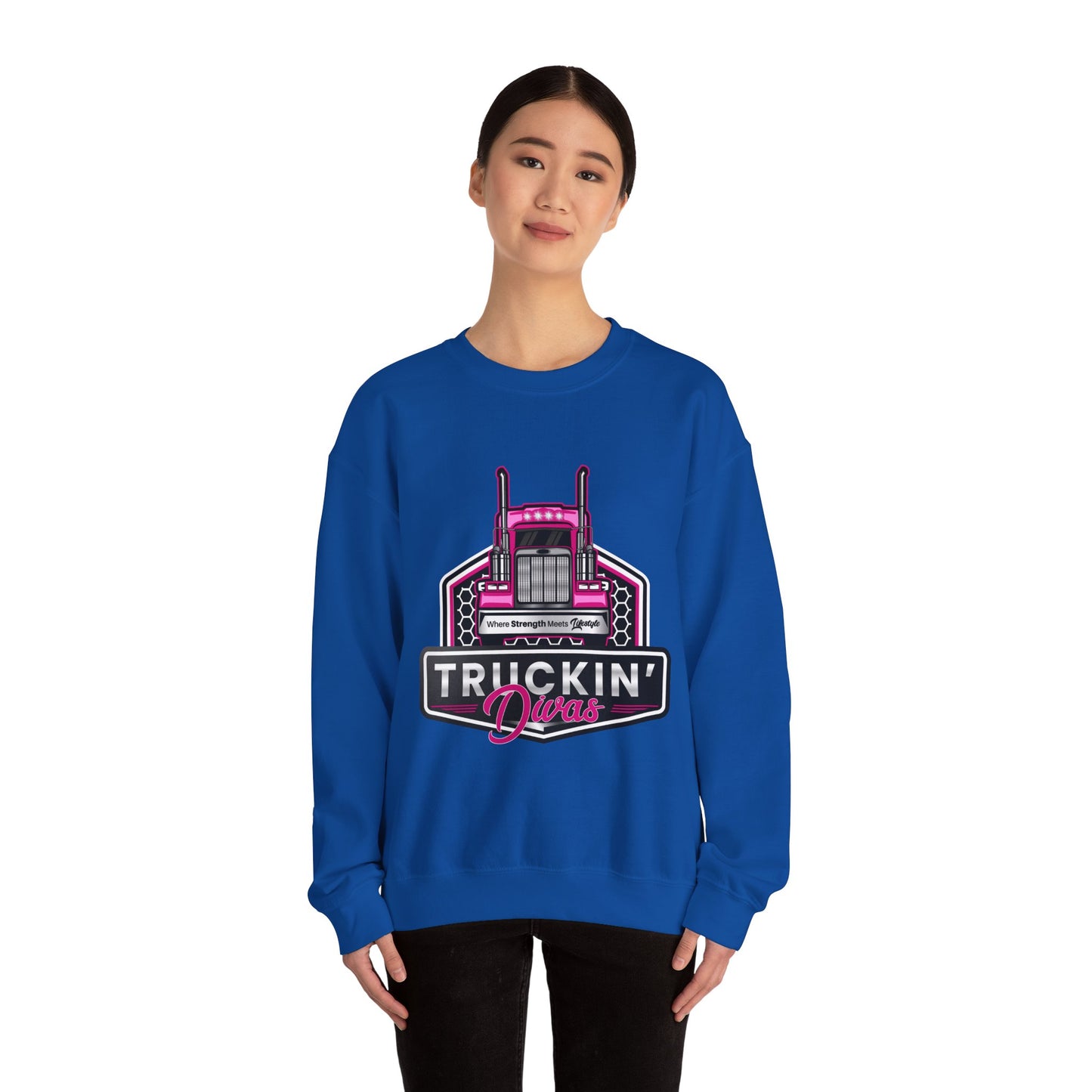 Signature Truckin' Divas Unisex Heavy Blend™ Crewneck Sweatshirt