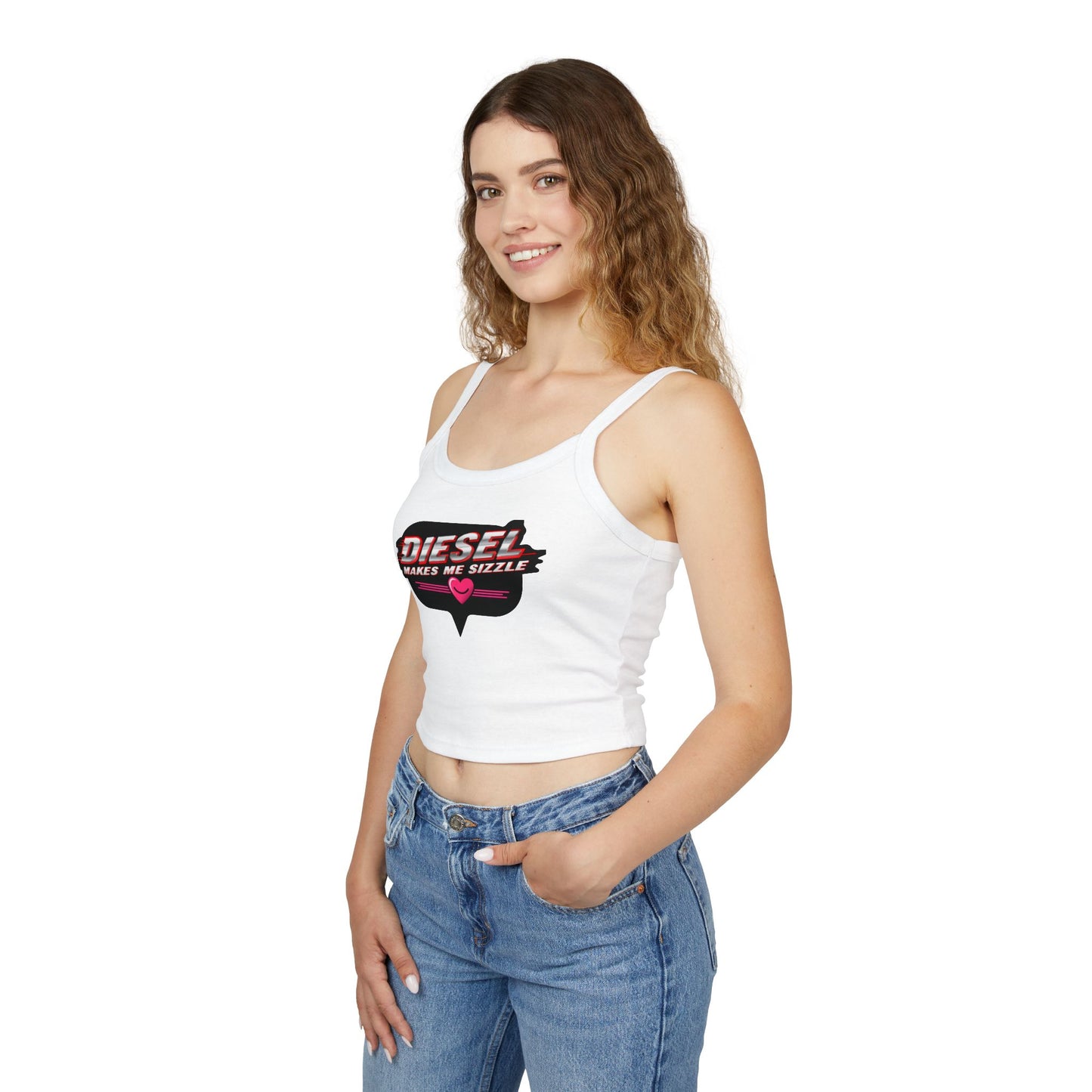 Diesel Makes Me Sizzle Women's Spaghetti Strap Tank Top