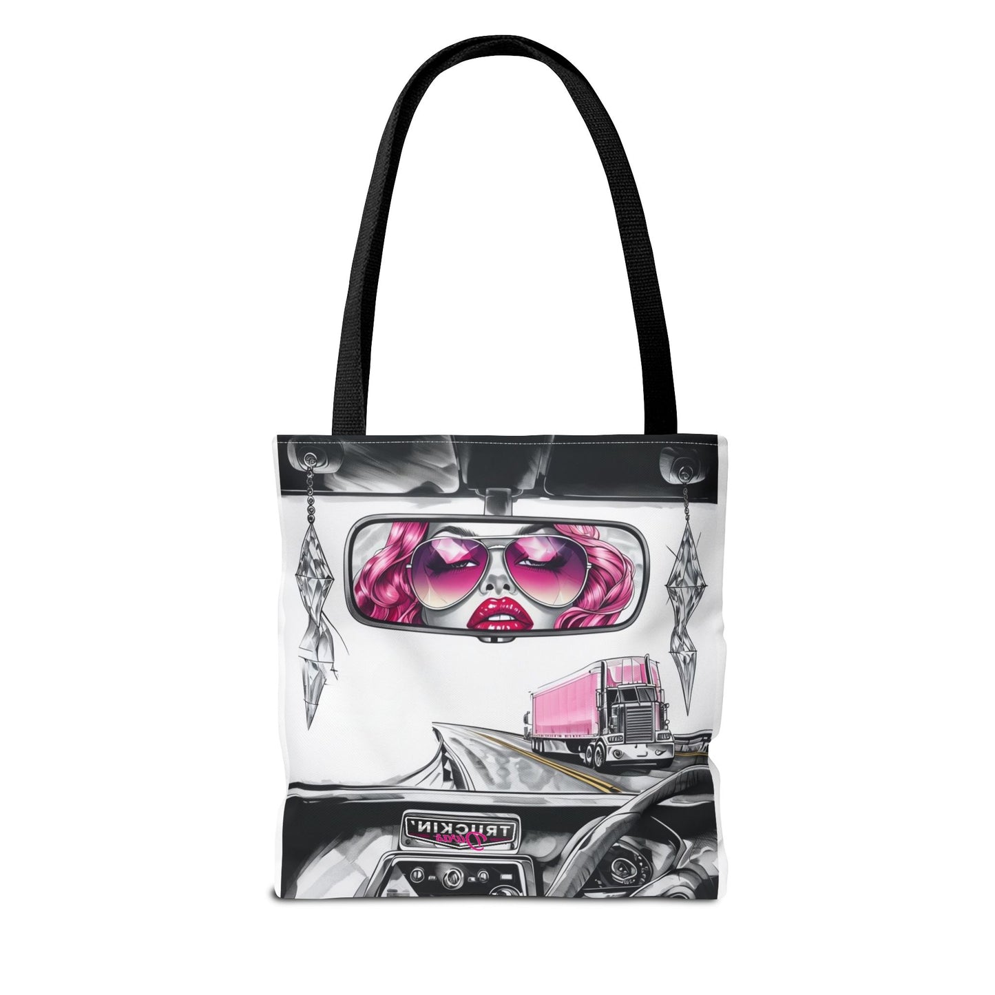 Glam Tote Bag - Diva Rear View Mirror Design