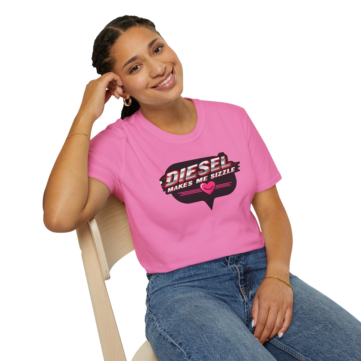 Diesel Makes Me Sizzle Unisex Softstyle T-Shirt - Cool Casual Wear for Diesel Lovers
