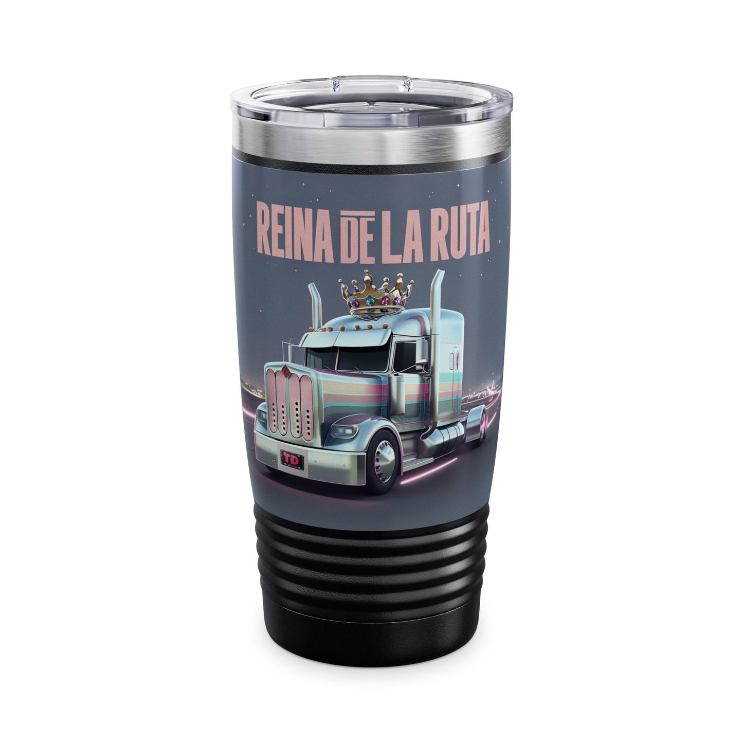 Queen of the Road 20oz Tumbler - Stylish Travel Mug for Truck Lovers