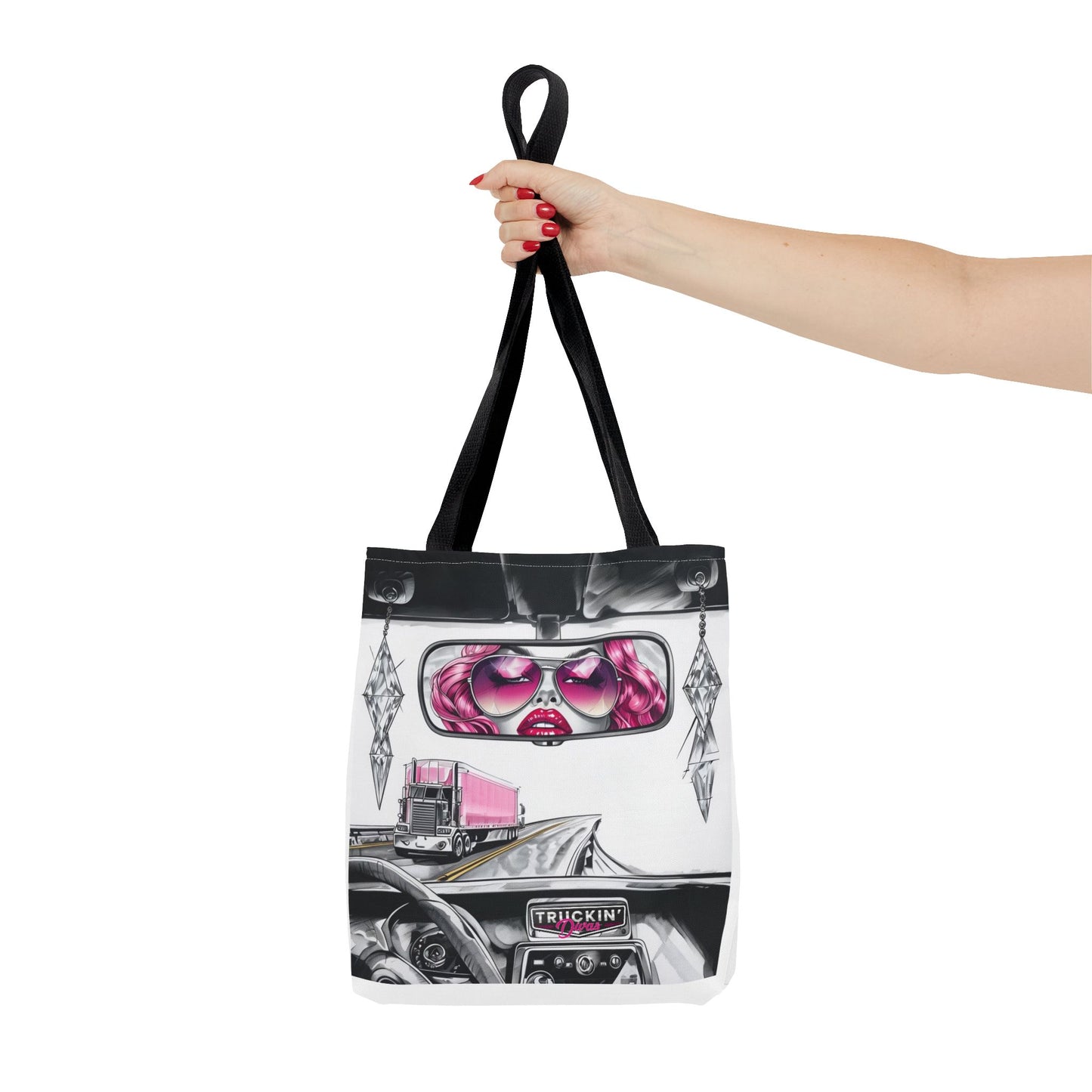 Glam Tote Bag - Diva Rear View Mirror Design