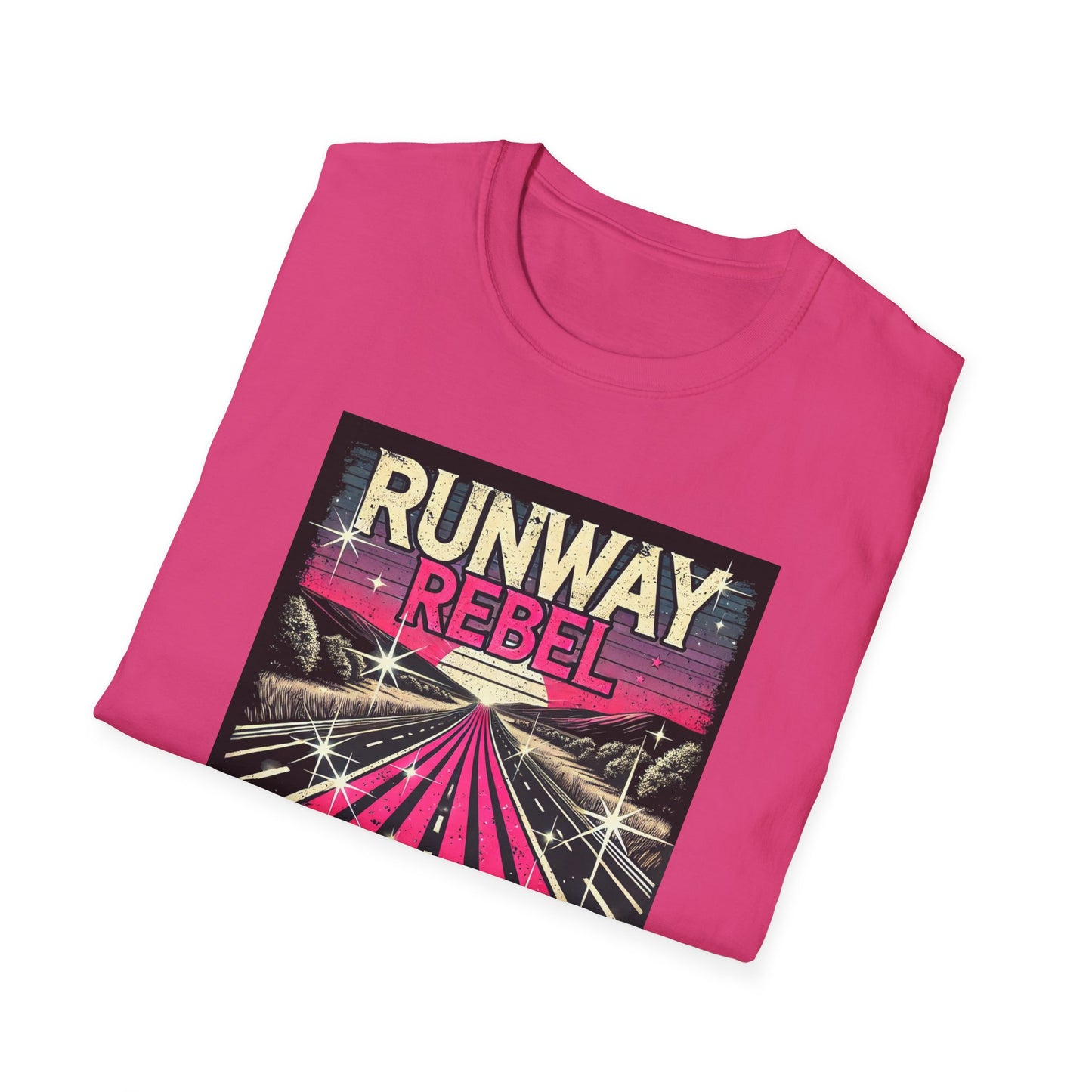 Runway Rebel Graphic T-Shirt - Unisex Softstyle Tee