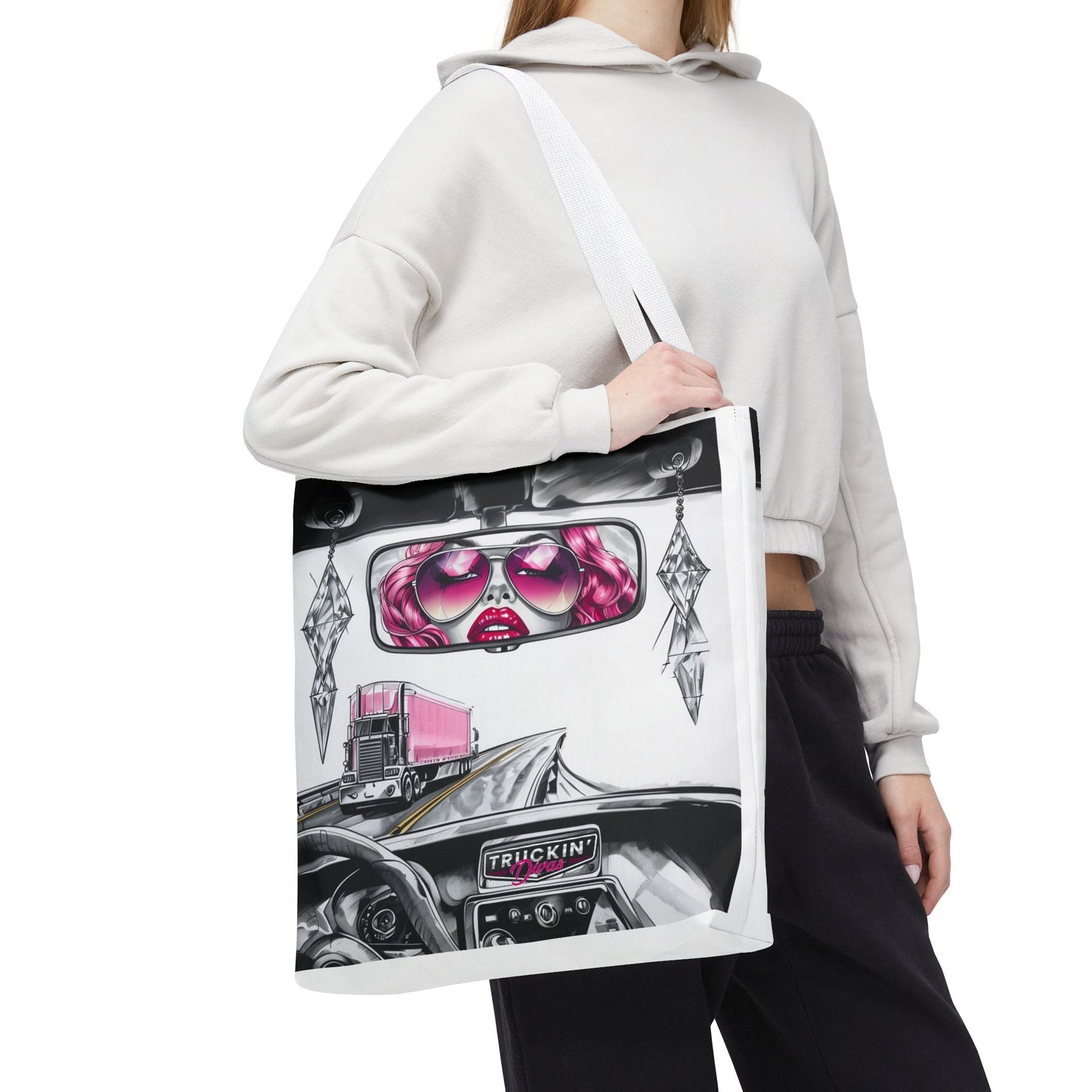 Glam Tote Bag - Diva Rear View Mirror Design