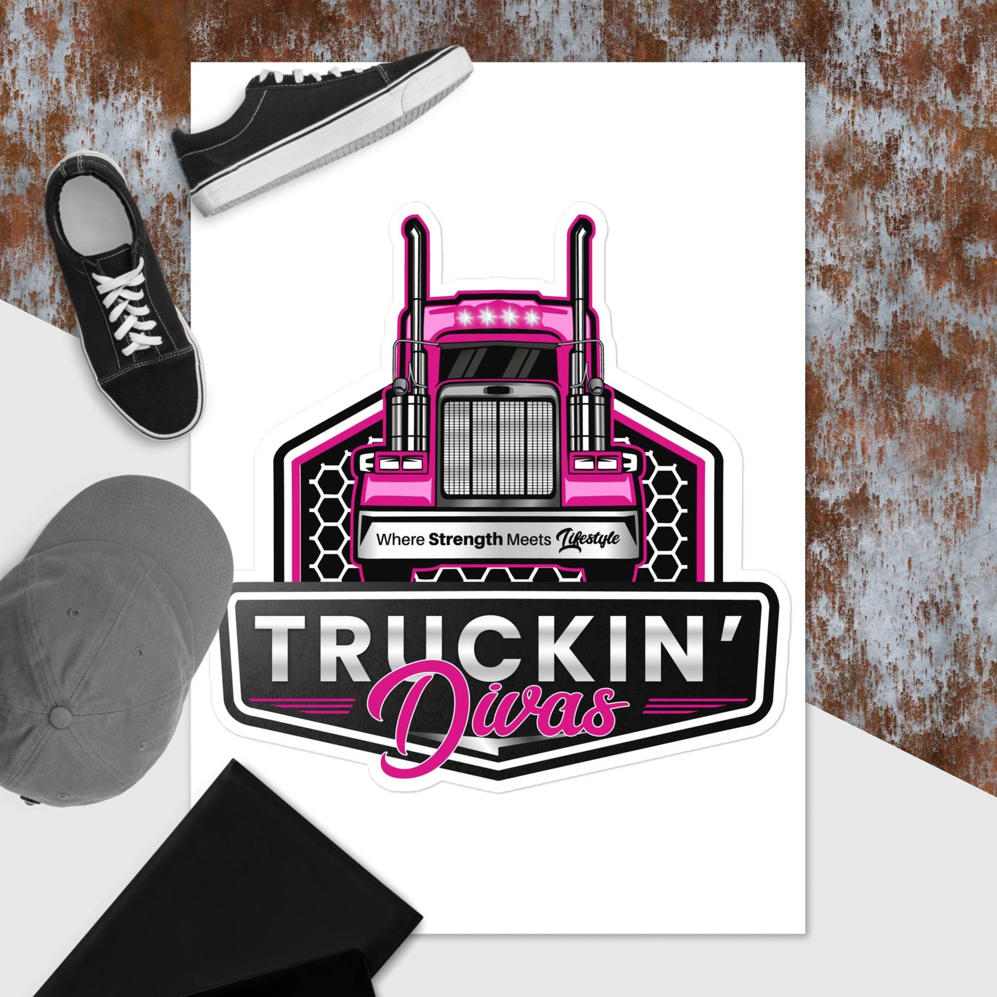 Signature Truckin Divas Sticker sheet